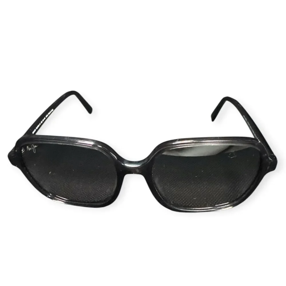 Maui Jim Little Bell Sunglasses MJ 860-11 Translucent Black‎ Polarized w/ Case